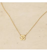 Kişiye Özel Om Sembol Kolye 925K Gümüş (Gold)