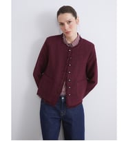 LCWAIKIKI Classic Bordo Bisiklet Yaka Kadın Ceket