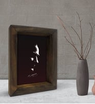 BK Gift Atatürk Tasarımlı Dekoratif Doğal Masif Ahşap Çerçeve 15x20cm-9 (Beyaz)