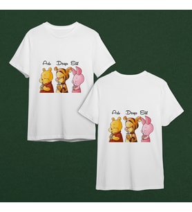 Winnie The Pooh Tasarımlı Tişört Kişiye Özel ( Unisex - Büyük - Çocuk )