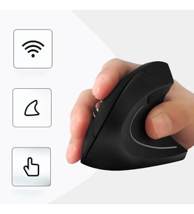 Monozone Yeni Nesil Kablosuz Ergonomik Dikey Mouse PC Gamer Usb Bilek Destekli Vertical Gamer Fare