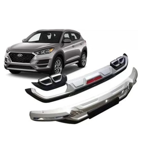 Hyundai Tucson Uyumlu Ön Ve Arka Tampon Koruma Difüzör 2019+