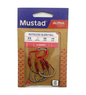 Mustad Alpha Point Ruthless Slow Fall A-ASSIST3 Asist Olta İğnesi 1/0 No - 2 Adet