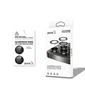 iPhone 16 Plus CL-12 Premium Safir Parmak İzi Bırakmayan Anti-Reflective Kamera Lens Koruyucu (Siyah)