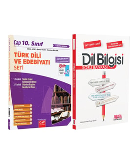 Çap Yayınları 10.Sınıf Türk Dili ve Edebiyatı Konu ve AKM Dil Bilgisi Soru Bankası Seti 2 Kitap