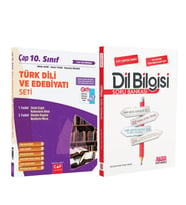 Çap Yayınları 10.Sınıf Türk Dili ve Edebiyatı Konu ve AKM Dil Bilgisi Soru Bankası Seti 2 Kitap