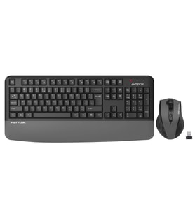 A4 Tech Fg2500s Plus, Gri, Fstyler, 2.4ghz Kablosuz, Türkçe Q, M.medya Klavye Mouse Set