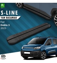 Fiat Doblo 3 Uzun Şase S-Line Siyah Yan Basamak 213 Cm 2023 Üzeri