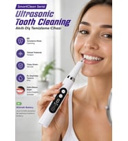 Auhma SmartClean AMF12 Ultrasonik Diş Temizleme Cihazı 5 Modlu Akıllı Diş Tartarı Ve Plak Temizleyici