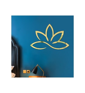 ÇİÇEK005 MODEL DUVAR DEKORASYON SÜS GOLD RENK 50 x 50 CM TEK PARÇA