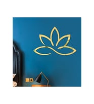 ÇİÇEK005 MODEL DUVAR DEKORASYON SÜS GOLD RENK 50 x 50 CM TEK PARÇA