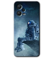 Redmi Note 12 5G Kılıf HD Desen Baskılı Kılıf - Astronot Yalnızlığı
