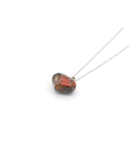 HAKİKİ KALP ŞEKLİNDE DOĞAL JASPER KOLYE UCU 1.KALİTE 001