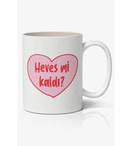 Hevesmi Kaldı Baskılı Kupa Bardak Baskılı Kahve Kupa Bardak