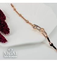 Zirkon Taşlı Pirinç Bileklikler 17+2 Cm - Kbl0072