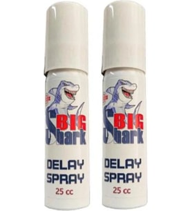 Süper Big Shark Del.Ay Erkeklere Yeni Formülü Bakım Masaj Sprayı 25 Cc X 2 Adet