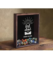 BK Gift Kişiye Özel İsimli Babalar Günü Tasarımlı Bira Kapağı Koleksiyonu Ahşap Kumbara-4, Ev Hediyesi, Babaya Hediye