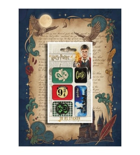 Harry Potter Kabartmalı Jel Damla Sticker 5li Set Hogwarts