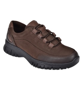 New Diamond Hakiki Deri Comfort Kadın Ayakkabı ND-25624 KAHVE NUBUK