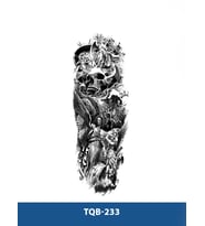 TQB-233 KURUKAFA DESEN GEÇİCİ KOL DÖVMESİ-TATTO