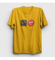 Presmono Unisex Sarı Evil Square Oyun Red Ball T-Shirt 358038tt (Sarı)