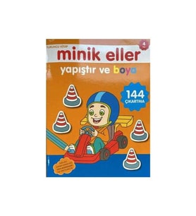 Minik Eller Yapıştır ve Boya Turuncu Kitap 0-6 Yaş Yayınları