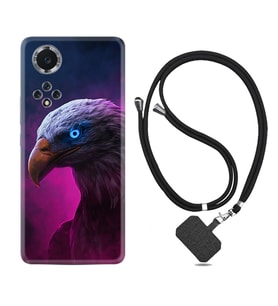 Huawei Nova Y70 Y90 Nova 9 SE  Kılıf Boyun Askılı Silikon Kartal 1622