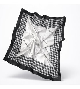 Noir Pied-de-Poule Fular