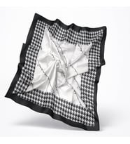 Noir Pied-de-Poule Fular