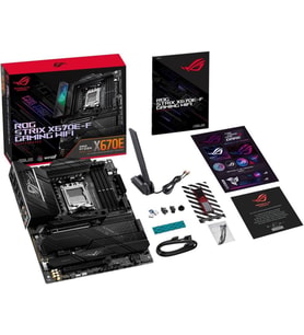Asus Rog Strix X670E-F Gaming Wi-Fi AMD AM5 DDR5 ATX Anakart Teşhir