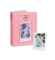 Instax Mini Fotoğraf Albümü ve 65 Adet Pola Kart Fotoğraf Baskı (Pembe)