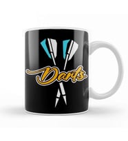 Darts Player Dartboard Arrow Dart Board Team Throwing Aim Kupa Bardak Porselen