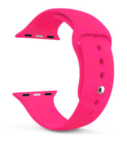 Microsonic Apple Watch Series 7 41mm Silikon Kordon Koyu Pembe
