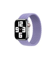 Apple Watch Ultra 49mm Uyumlu Kordon Hasır Örgü Esnek KRD-32 Small Strap Kayış (Lila)