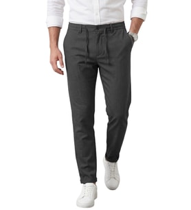 DeepSEA Füme İtalyan Kesim Slim Fit Likralı Duble Paça Erkek Spor Pantolon 2602050