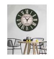 Retro Tasarımlı Duvar Saati 35X35 CM (Baskılı)