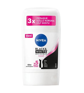 Nivea Kadın Stick Deodorant Black&White Invisible Clear 50ml