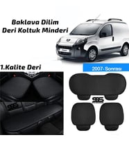 Peugeot Bipper 2007 Sonrası Siyah Deri Oto Koltuk Minderi