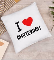 BK Gift I Love Amsterdam Tasarımlı Yastık - Model 1