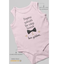 Dayıya Özel Sıfır Kollu Bebek Zıbını %100 Pamuk