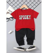 Çocuk Spooky Alt - Üst Eşofman Takımı (A.Kırmızı)