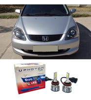 Honda Civic HB Led Xenon Kısa Far Ampulü H1 Duo Yeni Seri Beyaz 2004-2006
