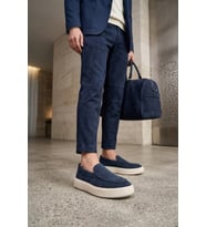 Lufian 111230309 Zayn Erkek Hakiki Deri Klasik Sneaker Lacivert
