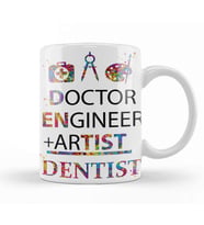 Doctor Engineer Artist Dentist 021 Kupa Bardak Porselen