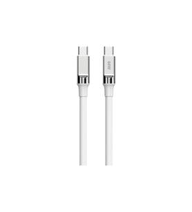 Type-C Şarj Kablosu 60W Hızlı Şarj USB-C to USB-C Data ve Şarj Kablosu (Beyaz)