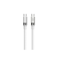 Type-C Şarj Kablosu 60W Hızlı Şarj USB-C to USB-C Data ve Şarj Kablosu (Beyaz)