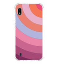 Samsung Galaxy A10  Köşe Korumalı Antişok Kapak Renk Cümbüşü Tasarımlı  Silikon Kılıf (Şeffaf)