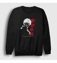 Presmono Unisex Siyah Anime Tokyo Ghoul Sweatshirt 136418tt