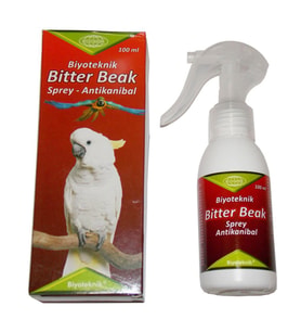 Biyoteknik Bitter Beak Papağan Tüy Yolma Önleyici Sprey