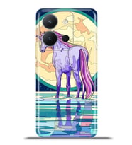 Vivo Y36 Kapak HD Renkli Dizayn Silikon Kılıf - Unicorn Look